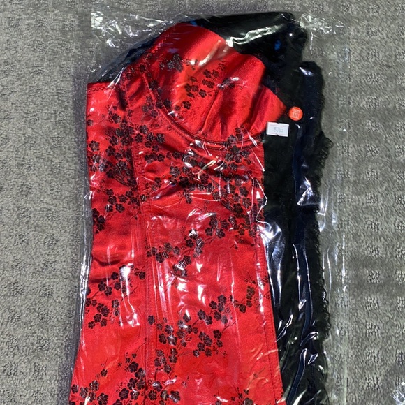 New! Sexy Party Bustier Red Corset Size 3XL - Picture 3 of 4